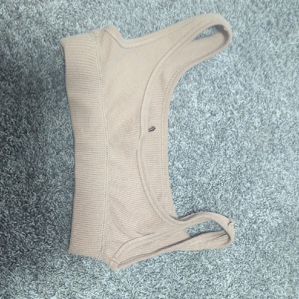 SKIMS Tan Crop Top